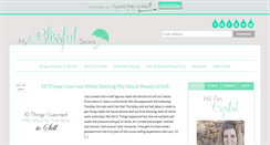 Desktop Screenshot of myblissfulspace.com